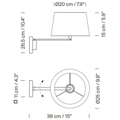 Americana Wandleuchte