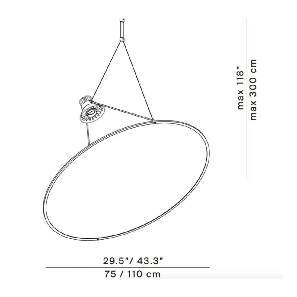Amisol D91 LED Pendelleuchte Ø 75cm