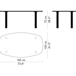 Analog™ JH63 Esstisch 185x105cm