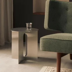 Androgyne Beistelltisch Stahl Ø 40cm