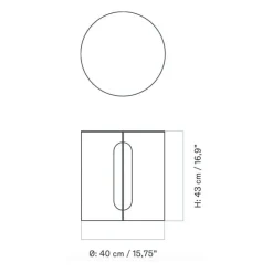 Androgyne Beistelltisch Stahl Ø 40cm