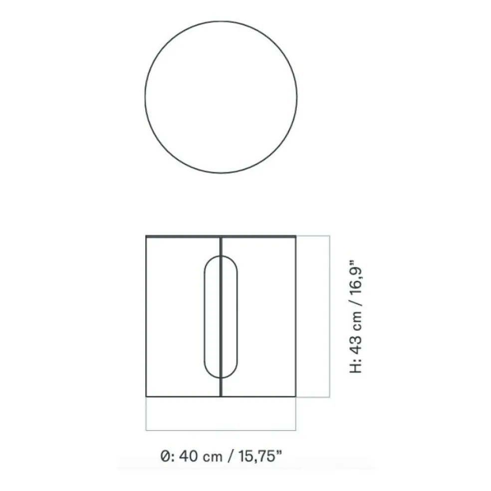Androgyne Beistelltisch Stahl Ø 40cm