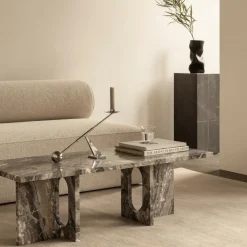 Androgyne Couchtisch Gestell Marmor 120x45cm