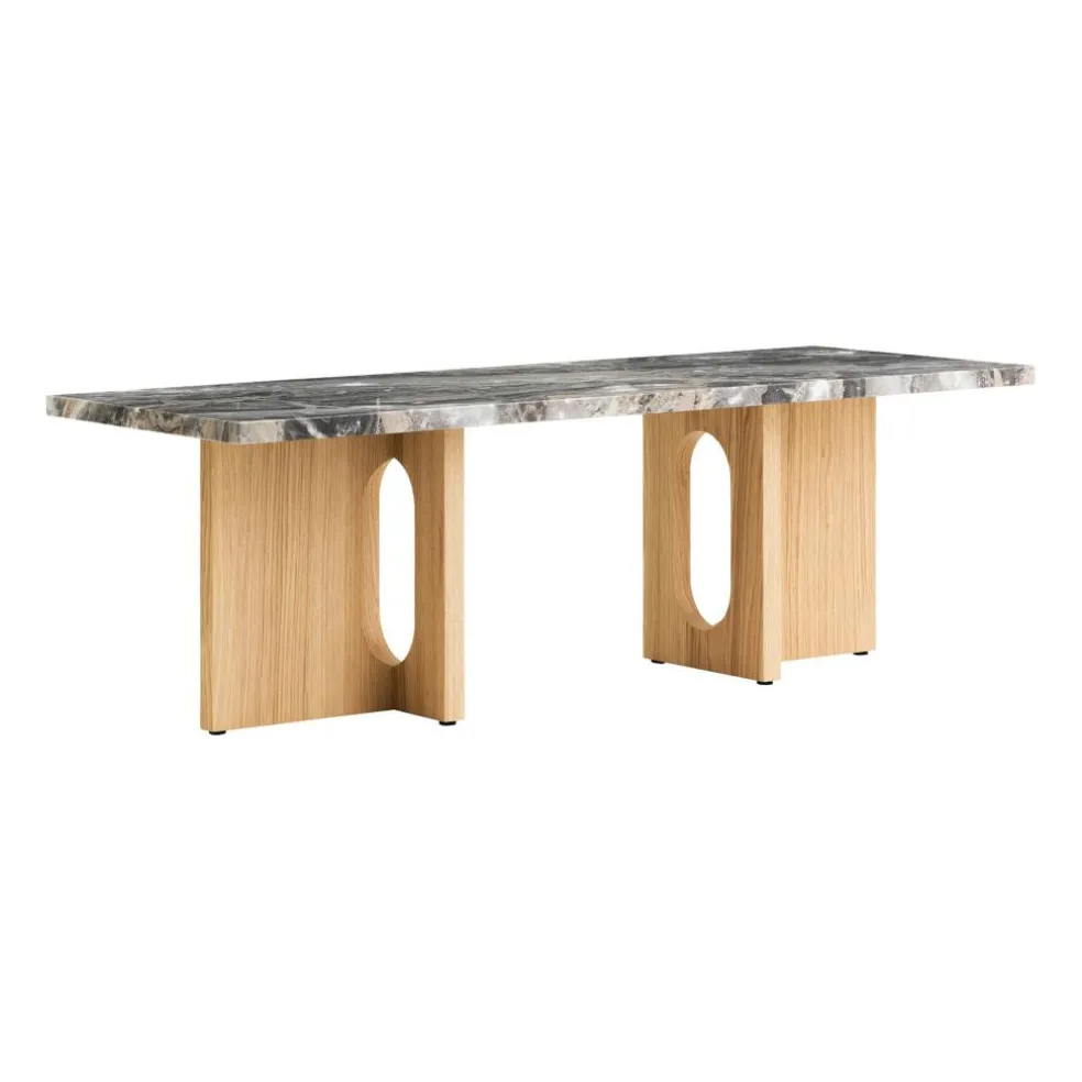 Androgyne Couchtisch Gestell Holz 120x45cm