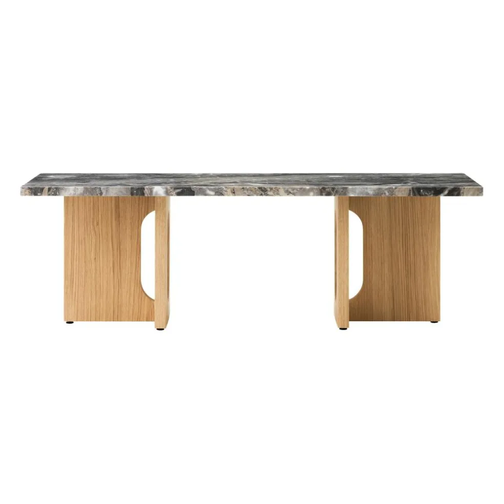 Androgyne Couchtisch Gestell Holz 120x45cm