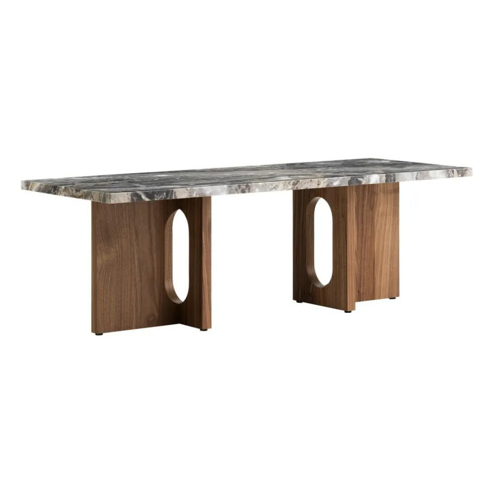 Androgyne Couchtisch Gestell Holz 120x45cm