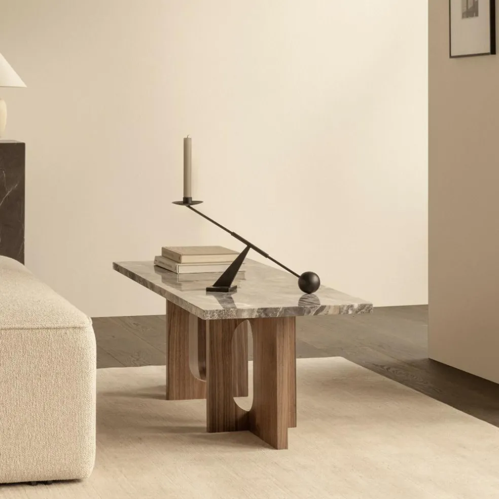 Androgyne Couchtisch Gestell Holz 120x45cm