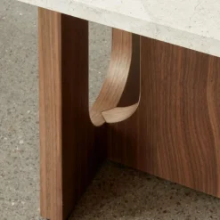 Androgyne Couchtisch Gestell Holz 120x45cm