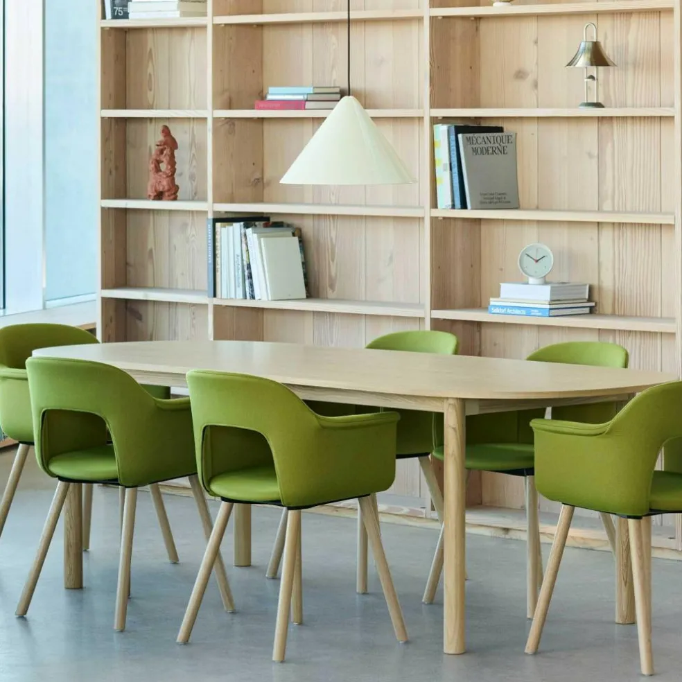 Annex Esstisch länglich 220x95cm Gestell Eiche