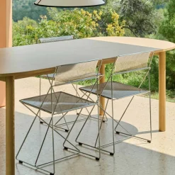 Annex Esstisch länglich 220x95cm Gestell Eiche