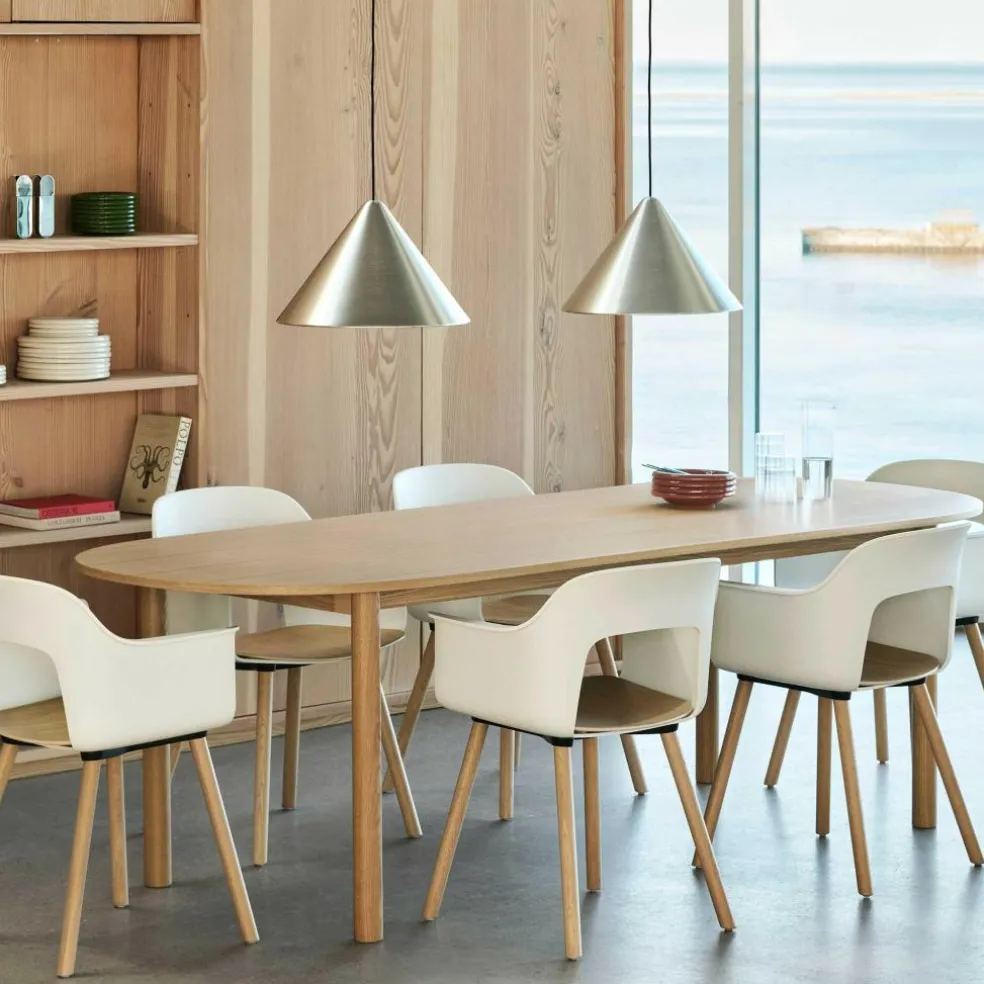 Annex Esstisch länglich 220x95cm Gestell Eiche