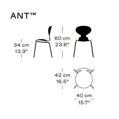 Ant™ Kinderstuhl verchromt