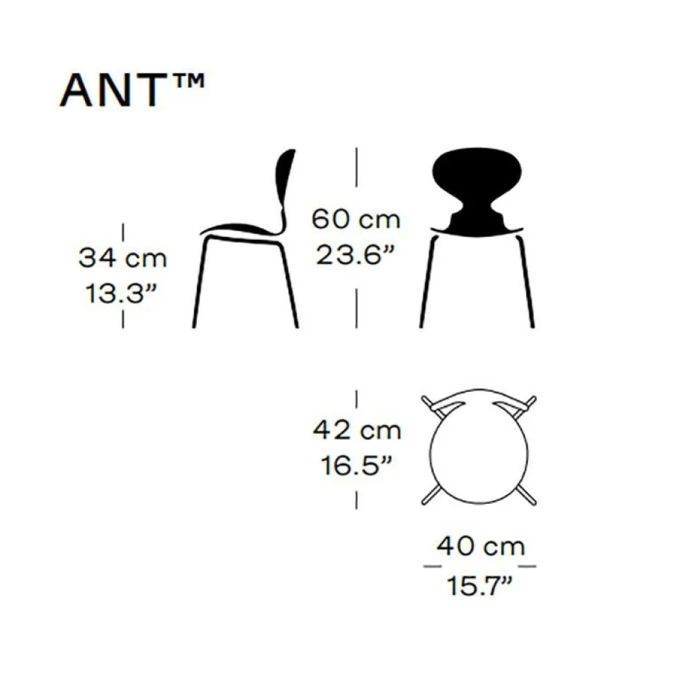 Ant™ Kinderstuhl verchromt