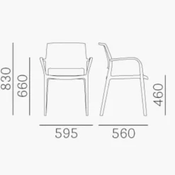 Ara 315 Gartenarmlehnstuhl