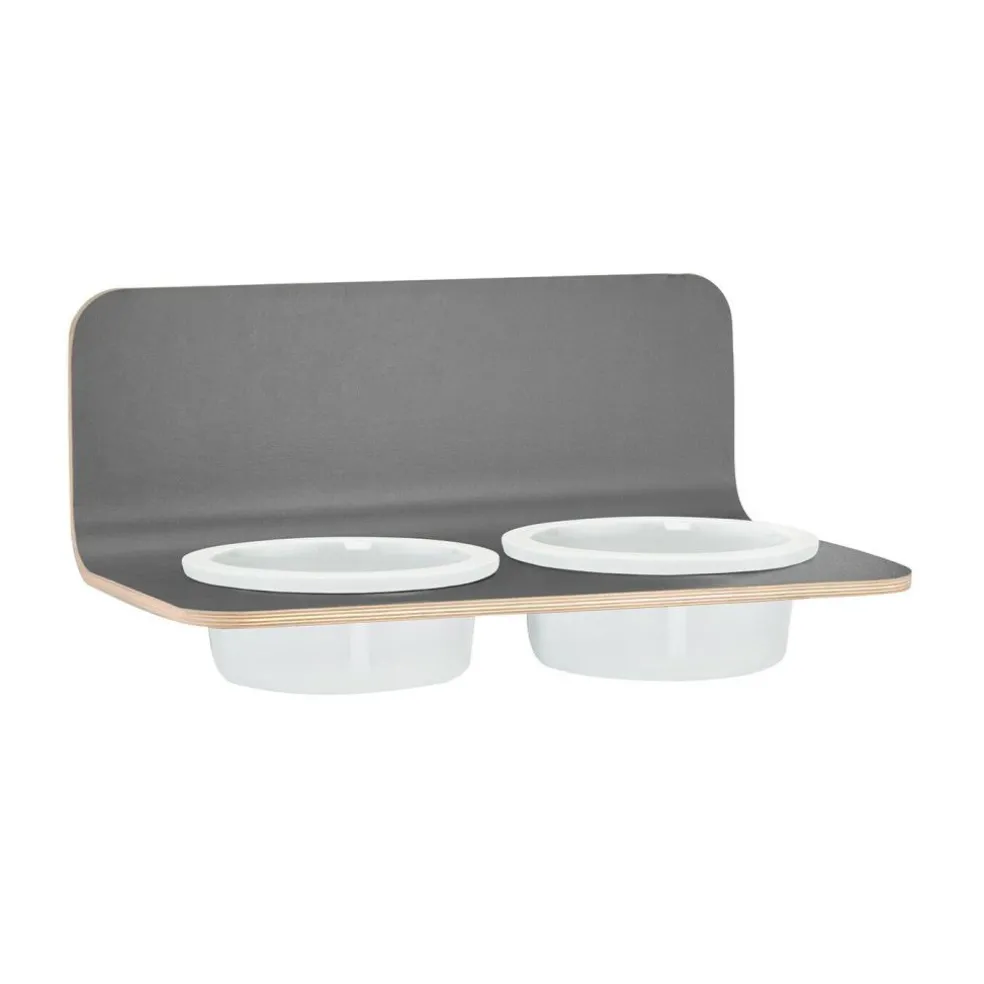 Arco Hundenapfhalter mit Porzellannäpfen ML