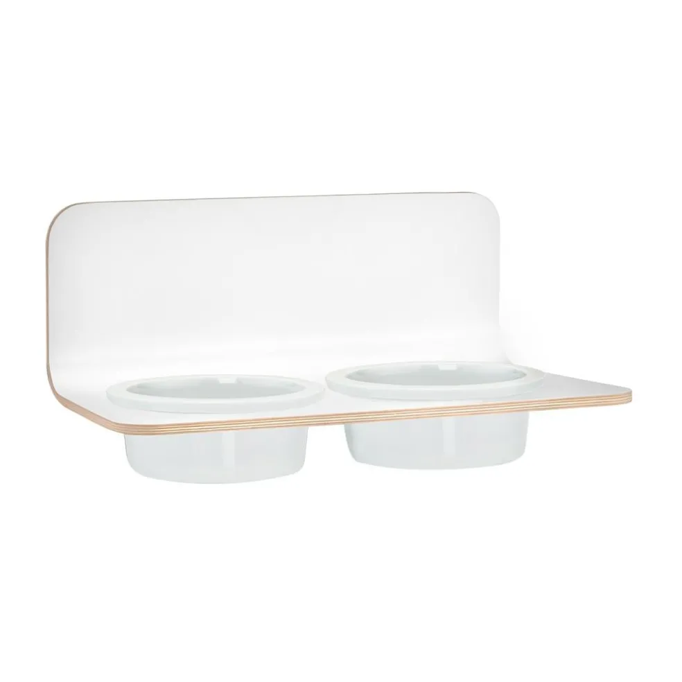 Arco Hundenapfhalter mit Porzellannäpfen ML