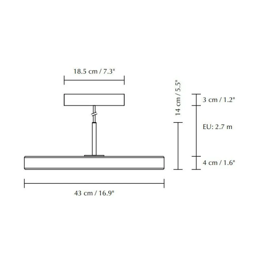 Asteria LED Pendelleuchte Messing