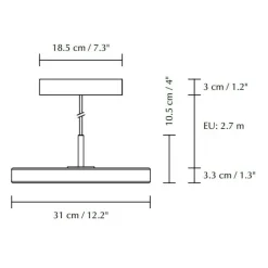 Asteria Mini LED Pendelleuchte Stahl