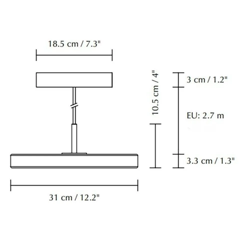 Asteria Mini LED Pendelleuchte Schwarz