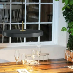 Asteria Mini LED Pendelleuchte Messing