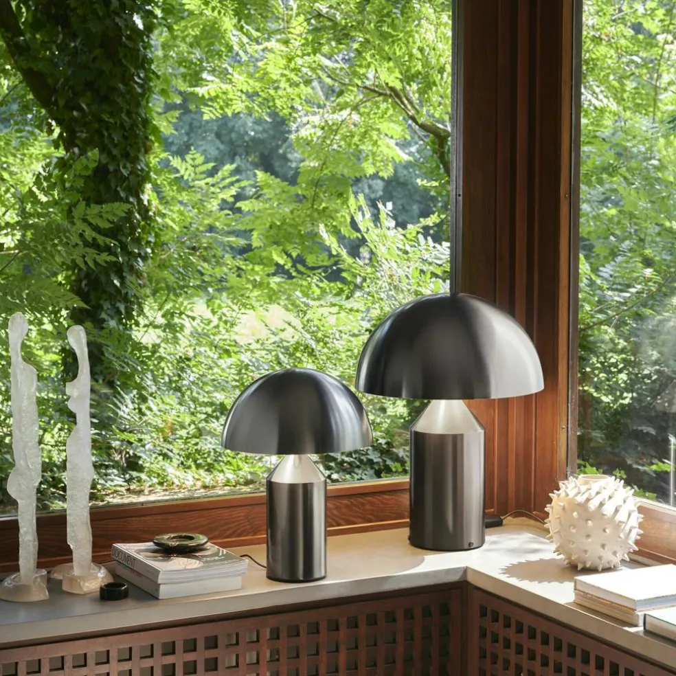 Atollo Tischleuchte Nickel