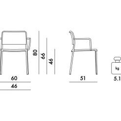 Audrey Gartenarmlehnstuhl