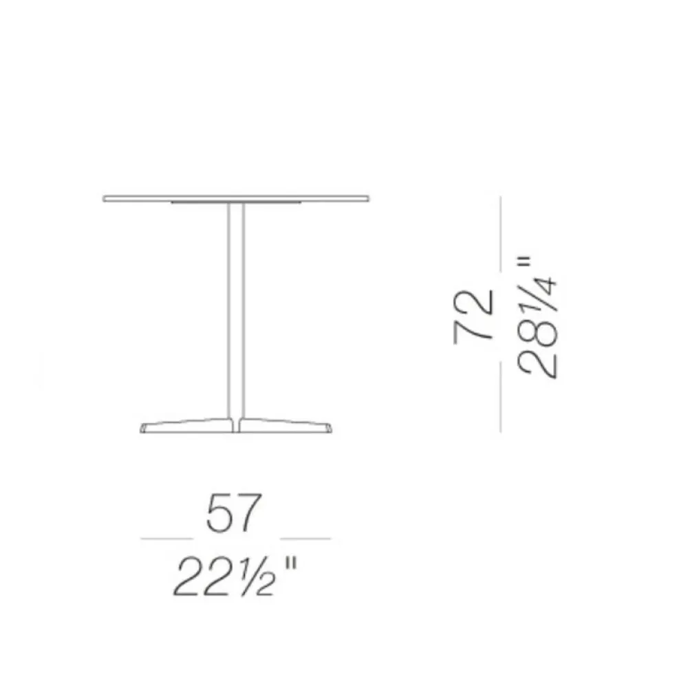 Auki P16 Bistrotisch H72cm