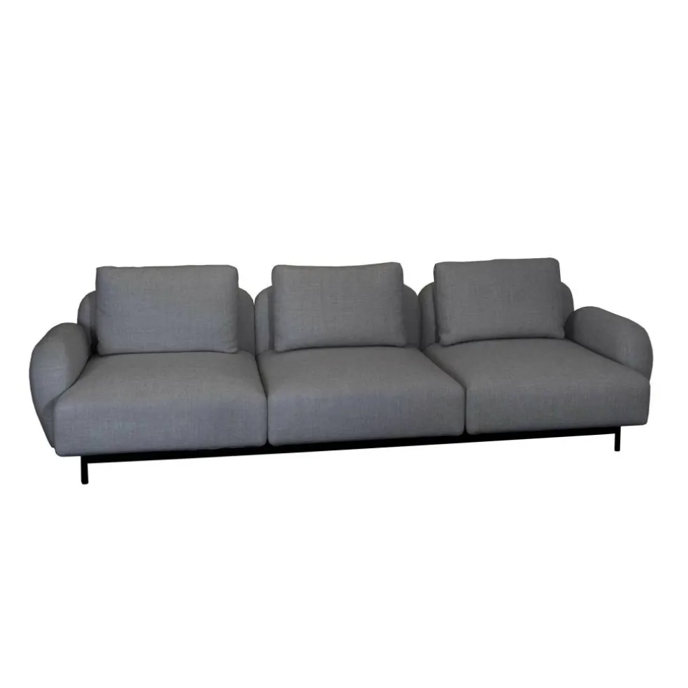 Aura 3-Sitzer Sofa mit Ottoman