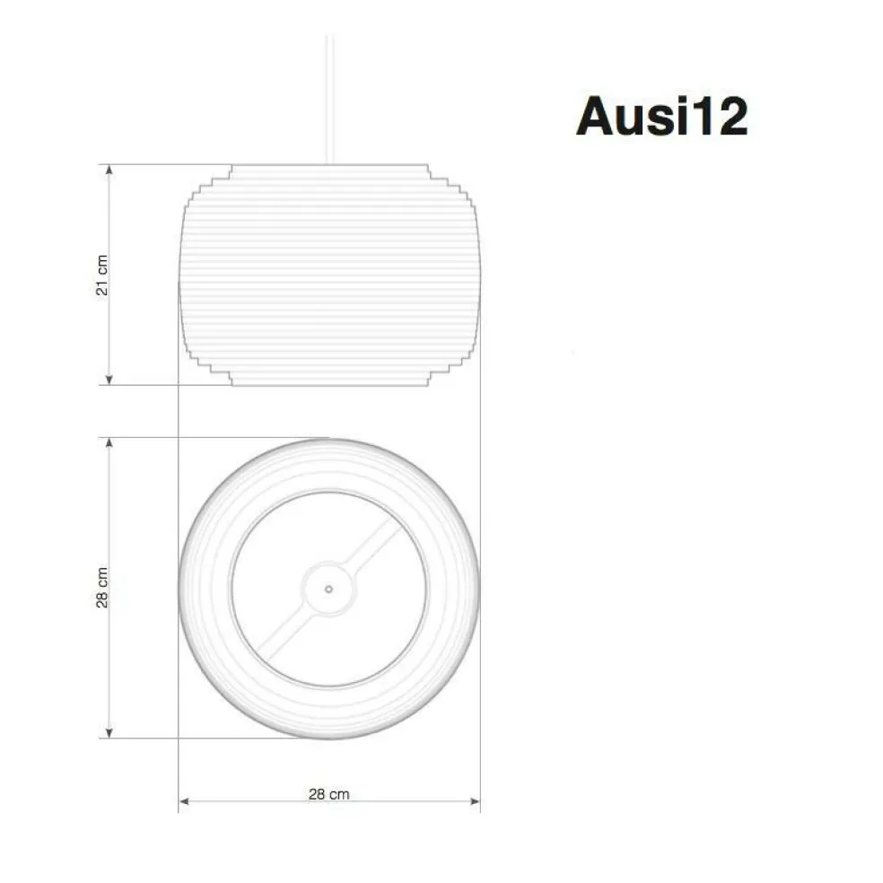 Ausi Pendelleuchte blond