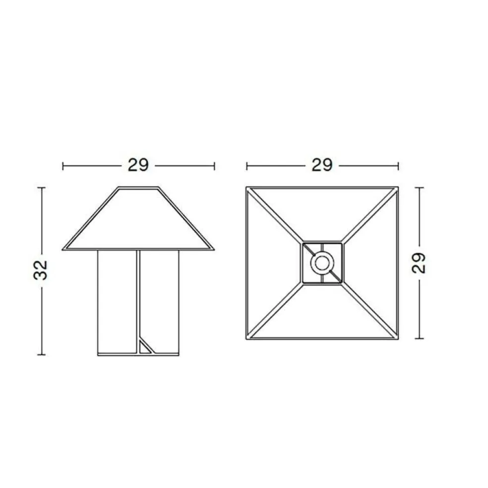 Ava Pyramid Tischleuchte