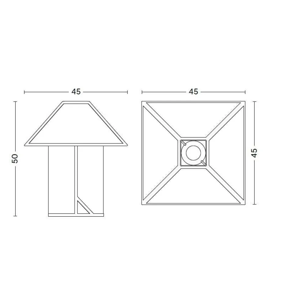 Ava Pyramid Tischleuchte