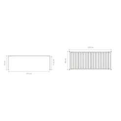 Avanti Gartenesstisch Esche 222x98cm