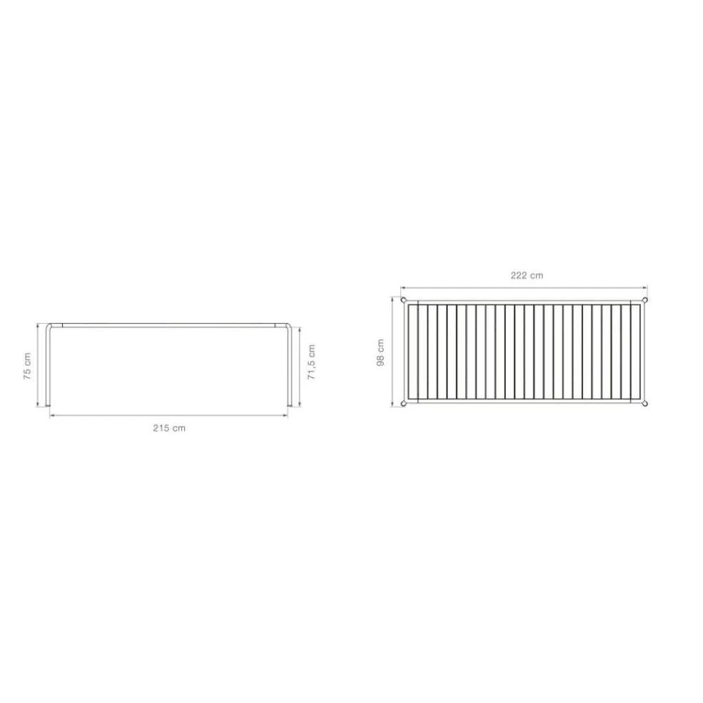 Avanti Gartenesstisch Esche 222x98cm