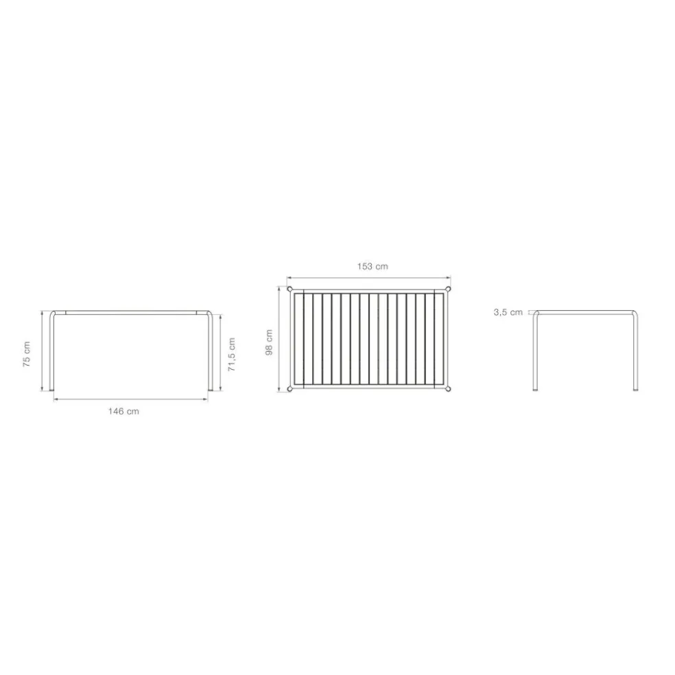 Avanti Gartenesstisch Esche 153x98cm