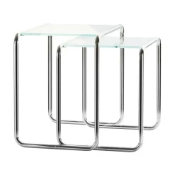 B 9 Beistelltisch 2er Set Glas