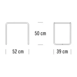 B 9 Beistelltisch Glas