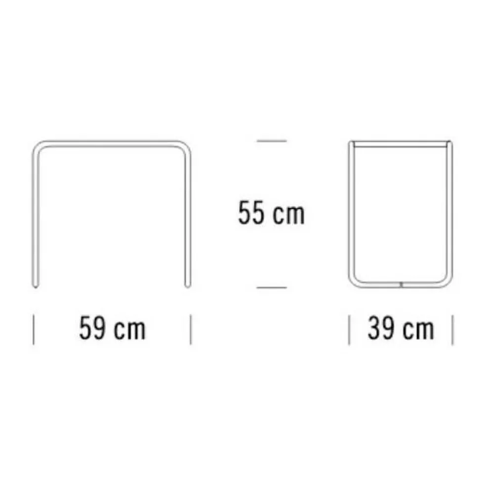 B 9 Beistelltisch Glas