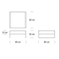 B 20/1 Couchtisch/Beistelltisch Buche
