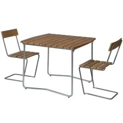 B31 84 Gartenesstisch klappbar 92x84cm Teak