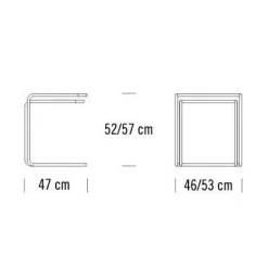 B 97 Pure Materials Beistelltisch 2er Set Eiche