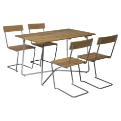 B25A 120 Gartenesstisch 120x70cm Teak