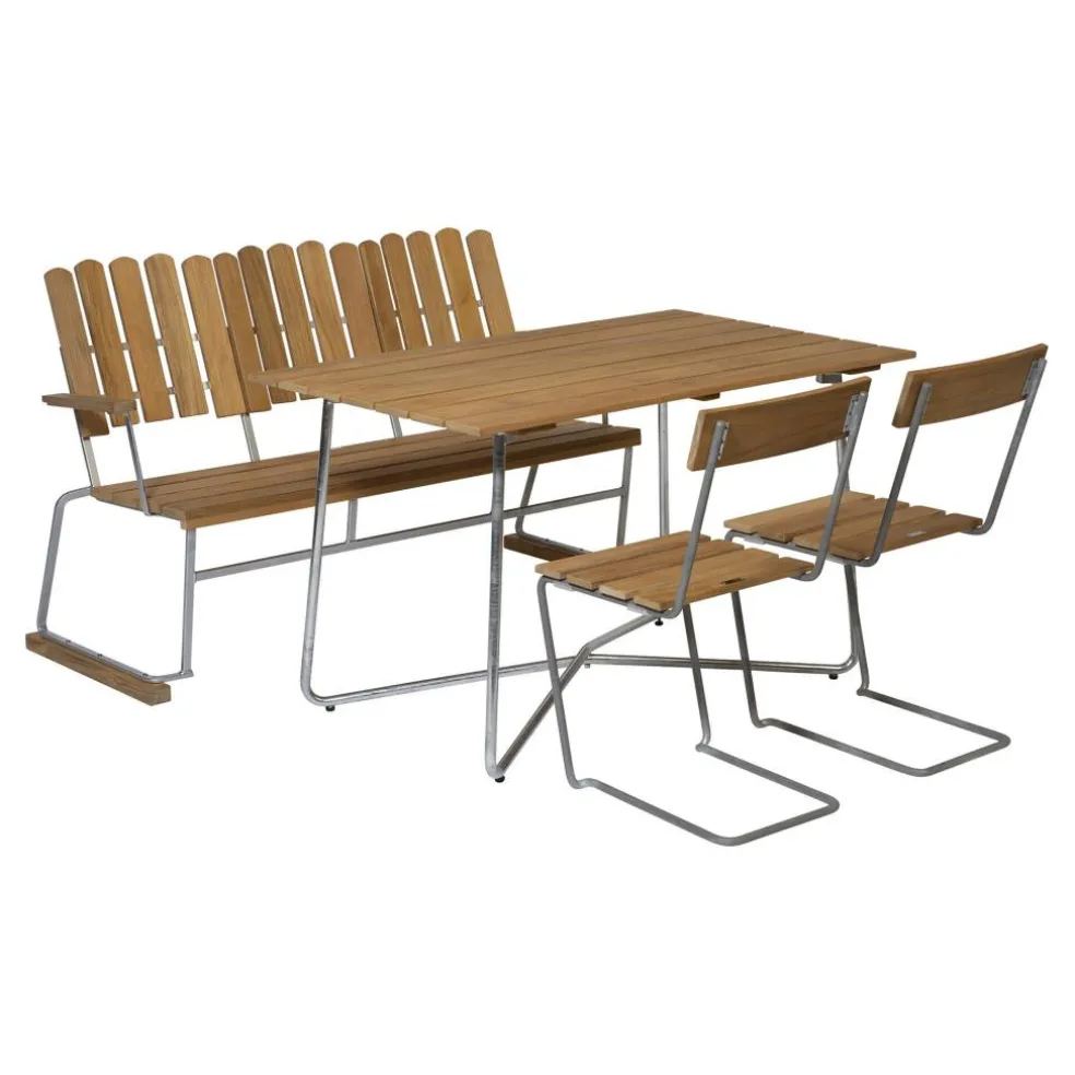 B25A 120 Gartenesstisch 120x70cm Teak