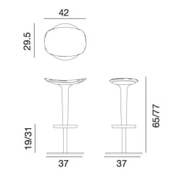 Babar Hocker Gestell satiniert