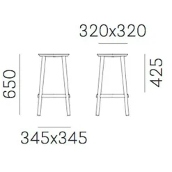 Babila 2702 Barhocker 65cm