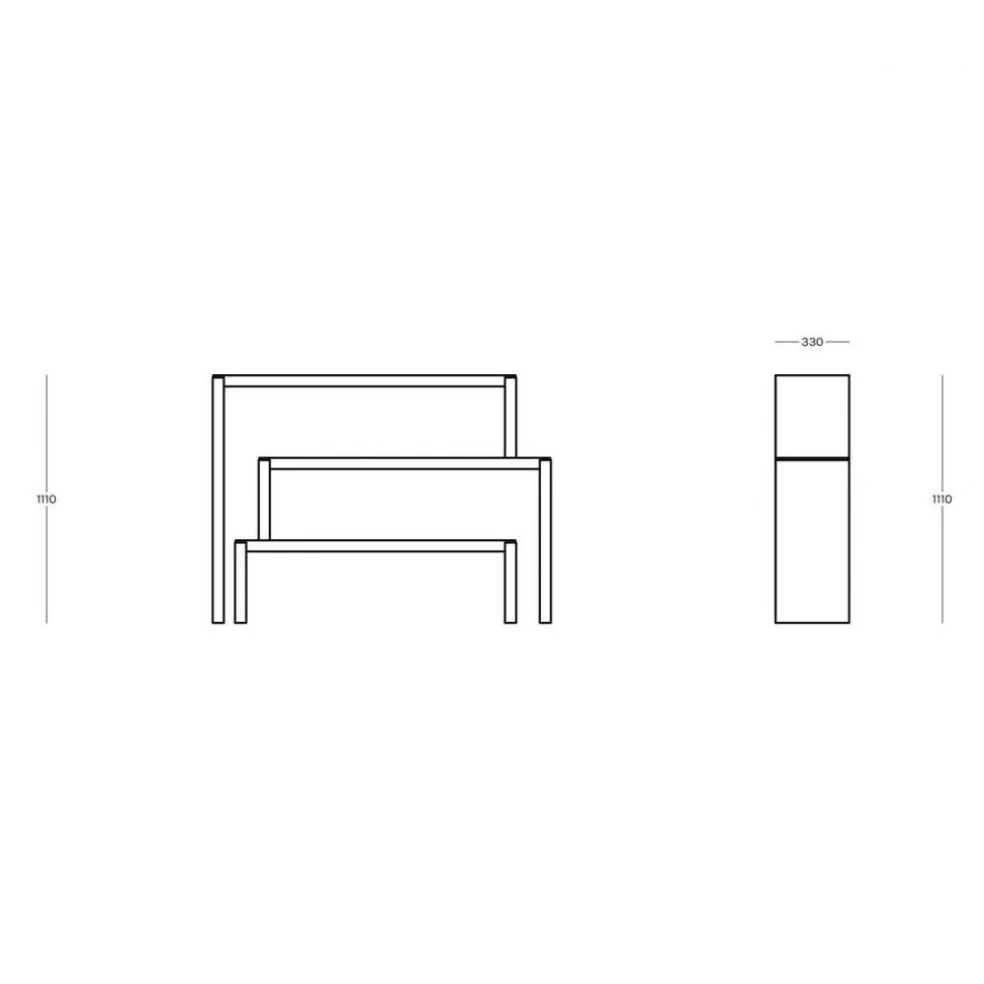 Babilonia Regal 136x33x111cm