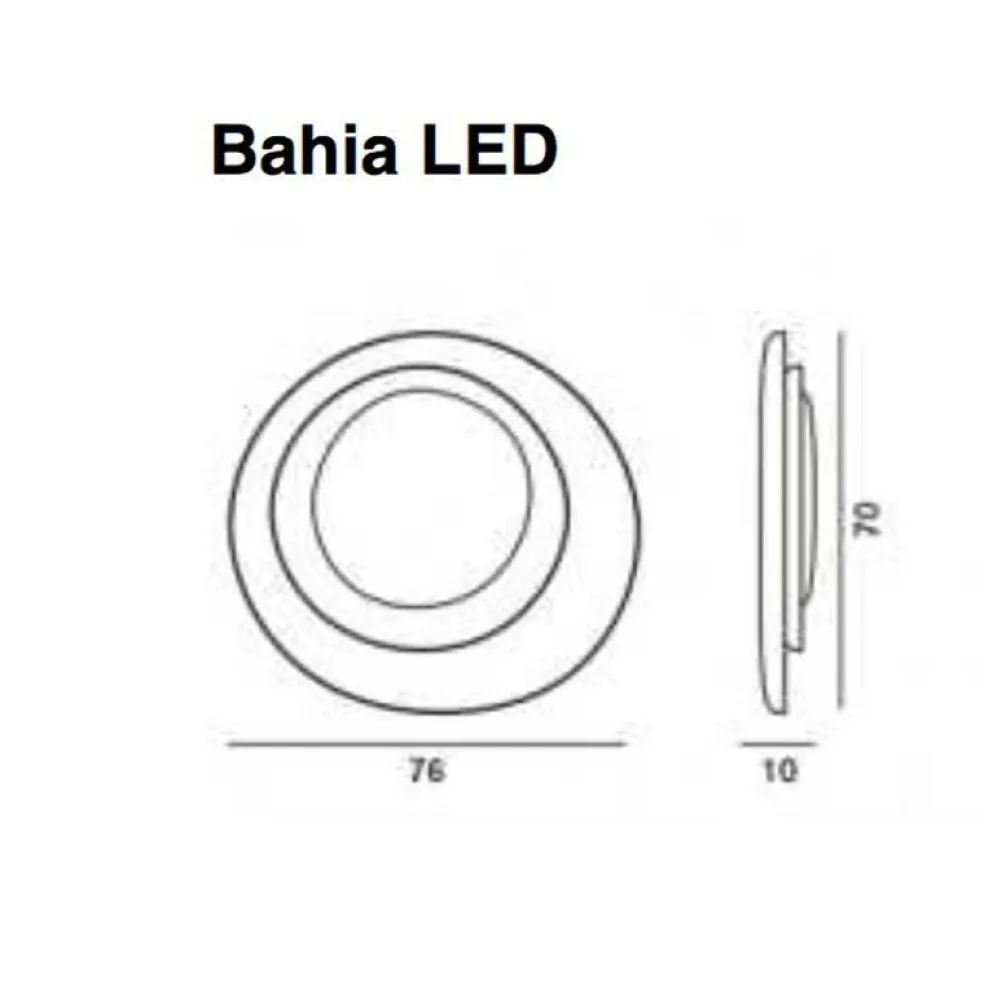 Bahia LED Wand-/Deckenleuchte