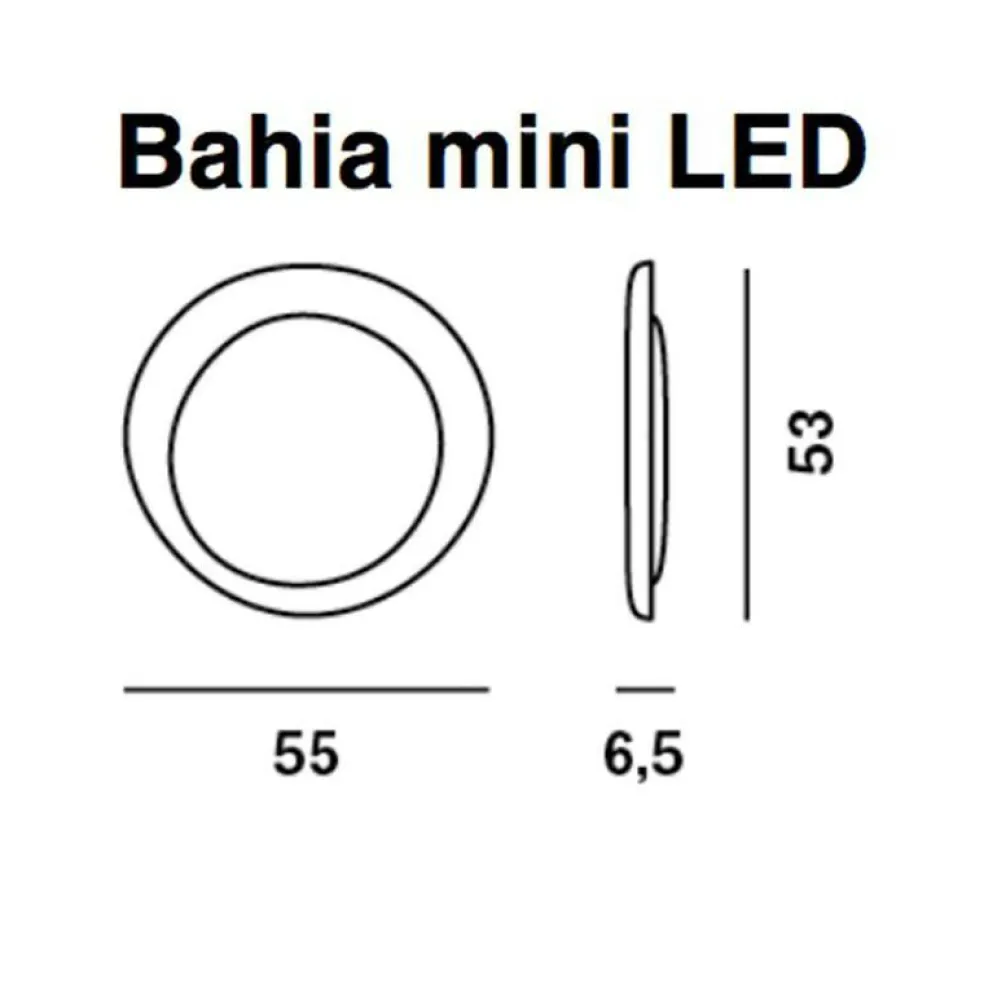 Bahia mini LED Wand-/Deckenleuchte