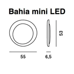Bahia mini LED Wand-/Deckenleuchte
