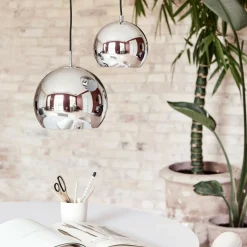 Ball Pendelleuchte Ø18cm Metallic