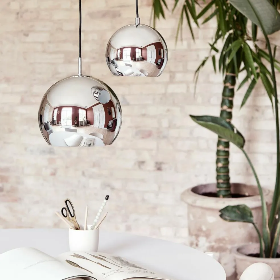 Ball Pendelleuchte Ø18cm Metallic